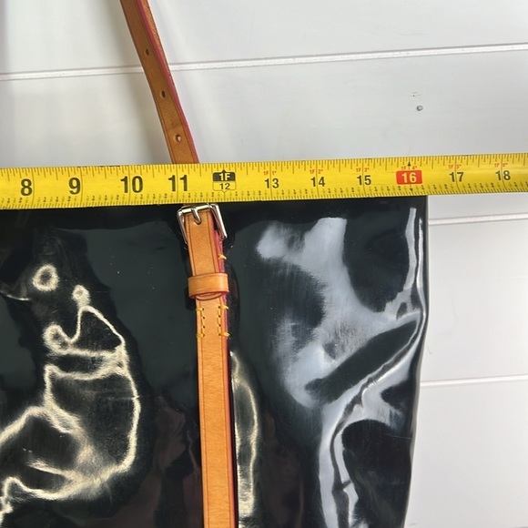 Vintage Dooney & Bourke bag black and brown leather.  B28 - Picture 3 of 5